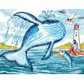 Canevas Luc antique 50/65 - Madeleine la baleine - 47