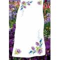 Kit chemin de table imprime Fleurs mauves - 47