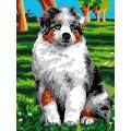 Kit Canevas Luc blanc 25/30cm - Chien Cannelle - 47