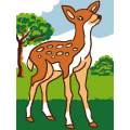 Kit Canevas Luc blanc 25/30cm - La biche - 47