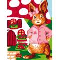 Kit Canevas Luc blanc 25/30cm - Fifie Lapin - 47