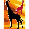 Kit Canevas Luc blanc 25/30cm - Africa girafe - 47