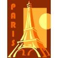 Kit Canevas Luc blanc 25/30cm - Paris Tour Eiffel - 47