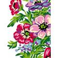 Kit Canevas Luc blanc 25/30cm - Fleurs - 47
