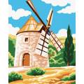 Kit Canevas Luc blanc 25/30cm - Le moulin - 47