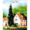 Kit Canevas Luc blanc 25/30cm - La maison du hameau - 47