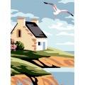 Kit Canevas Luc blanc 25/30cm - Maison du rivage - 47