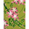 Kit Canevas Luc blanc 25/30cm - Fleurs rose - 47