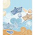Kit Canevas Luc blanc 25/30cm - La mer - 47