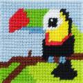 Kit canevas soudan 20x20 Titouan le toucan - 1000