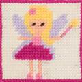 Kit canevas enfant soudan 20x20 Com'1 Id&eacute;e f&eacute;e - 1000