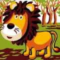 Kit Canevas Luc soudan enfant - Lion - 47