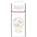 Kit sac à pain 100%coton blanc ganse - 47