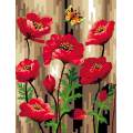 Canevas Luc antique 50/65 - Coquelicots - 47