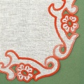 Lot 2 ovale 25/35 100%coton blanc - 47
