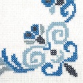 Lot 2 ovale 25/35 100%coton blanc - 47