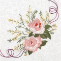 Lot 2 ovale 25/35 100%coton blanc - 47