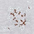 Lot 2 ovale 25/35 100%coton blanc - 47