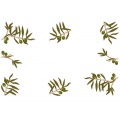 Lot 2 ovale 25/35 100%coton blanc - 47