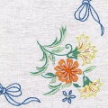 Lot 2 ovale 25/35 100%coton blanc bd - 47