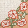 Rectangle 30/40 100%coton blanc - 47
