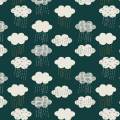 Tissu Dashwood midnight garden impression lurex - 476