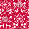 Tissu "starlit hollow red metallic" - 476