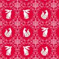 Tissu "starlit hollow red metallic" - 476