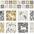 Tissu Dashwood Hedgerow panneaux de 8 pcs x 12cm - 476