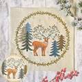 Kit tambour appliqué cerf roi des forêts - 490