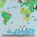 Tissu Fryett's enduit carte du monde - 492