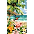 Canevas l�&icirc;le aux colibris - 55