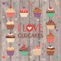 Kit - Tableau "I love cupcakes" - 55