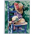 Canevas 45 x 65 cm - Chaise aux chapeaux(Graniou) - 55
