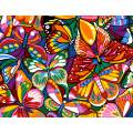 Canevas 45 x 65 cm - Papillons colorés - 55