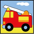 kit enfant - Camion de pompier - 55