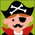 kit enfant - Capitaine pirate - 55