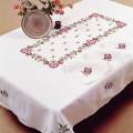 Nappe carrée coton blanc 90/90 sans dentelle - 55