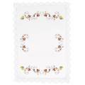 Nappe carrée coton blanc 90/90 sans dentelle - 55