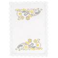 Nappe carrée coton blanc 90/90 sans dentelle - 55