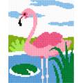 Kit point compté Flamant rose - 55