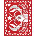kit canevas pénélope - Scorpion rouge et blanc - 55