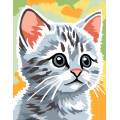Kit canevas pénélope -chat gris - 55