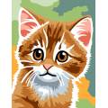 Kit canevas pénélope -chat roux - 55