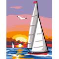 Kit canevas pénélope -bateau - 55