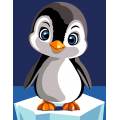 Kit canevas pénélope -pingouin - 55