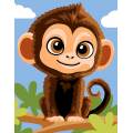 Kit canevas pénélope -singe - 55