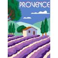 Canevas 30/40 - type affiche Provence - 55