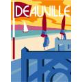 Canevas 30/40 - type affiche Deauville - 55