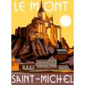Canevas 30/40 - type affiche Le Mont Saint Michel - 55